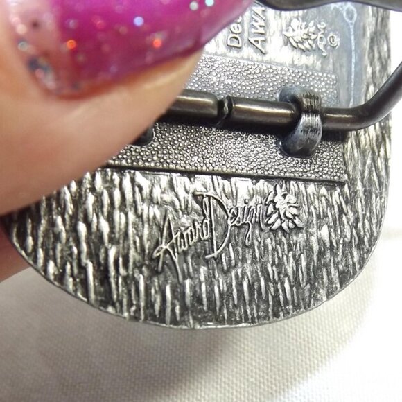 1991 Hesston National Finals Rodeo Miniature Commemorative Series Belt Buckle - Picture 2 of 9